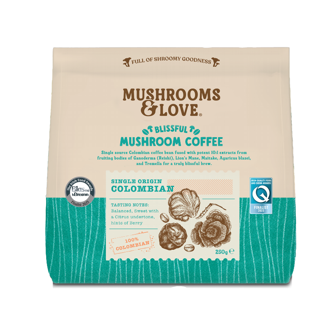Blissful Mushroom Coffee has been selected as a Finalist in the 2025 Blas na hÉireann Awards