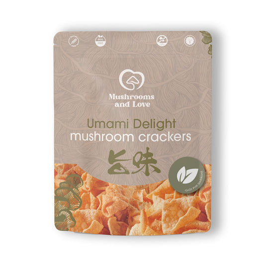 Umami Delight | Mushroom Prawn Cracker | Healthy Gluten Free Snack